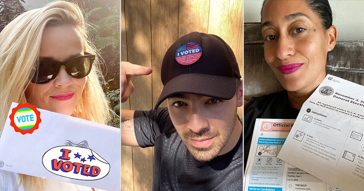 Celebrities Showing Off Their Early Voting Action Is the Civic Energy We Love to See