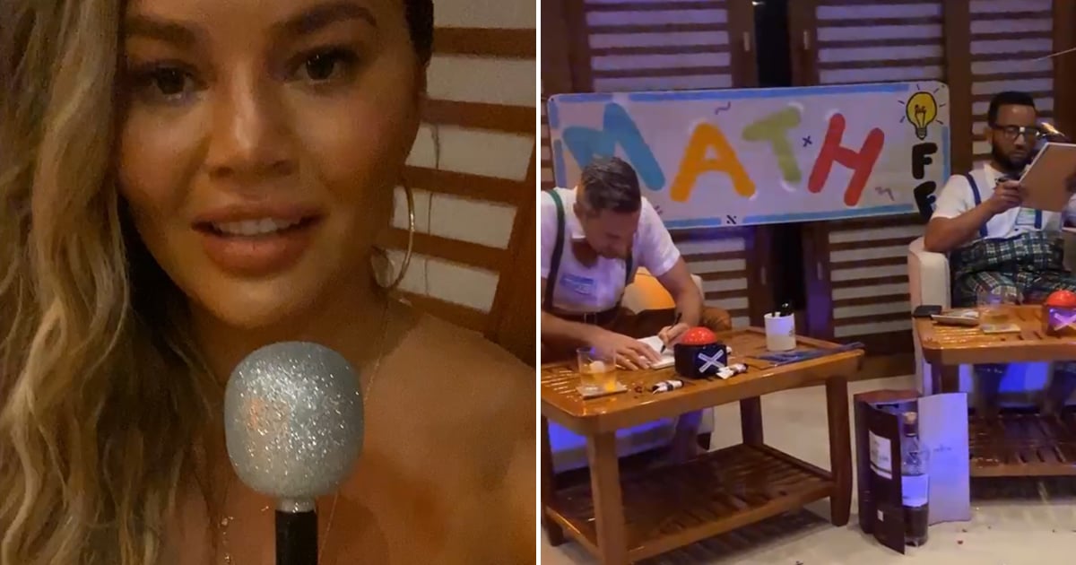 Chrissy Teigen Went All Out For John Legend's Birthday Math-Off — See the Pics!
