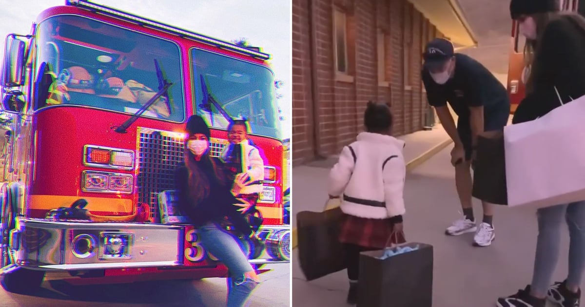 Khloé Kardashian Takes Daughter True to a Local Fire Station to Deliver Toy Donations