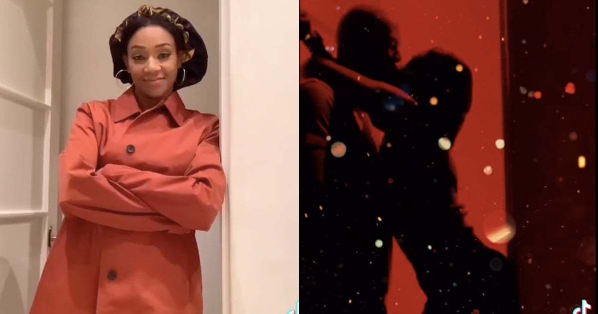 Tiffany Haddish Común y Poner Su Propio Giro en TikTok del Vapor Silueta Reto