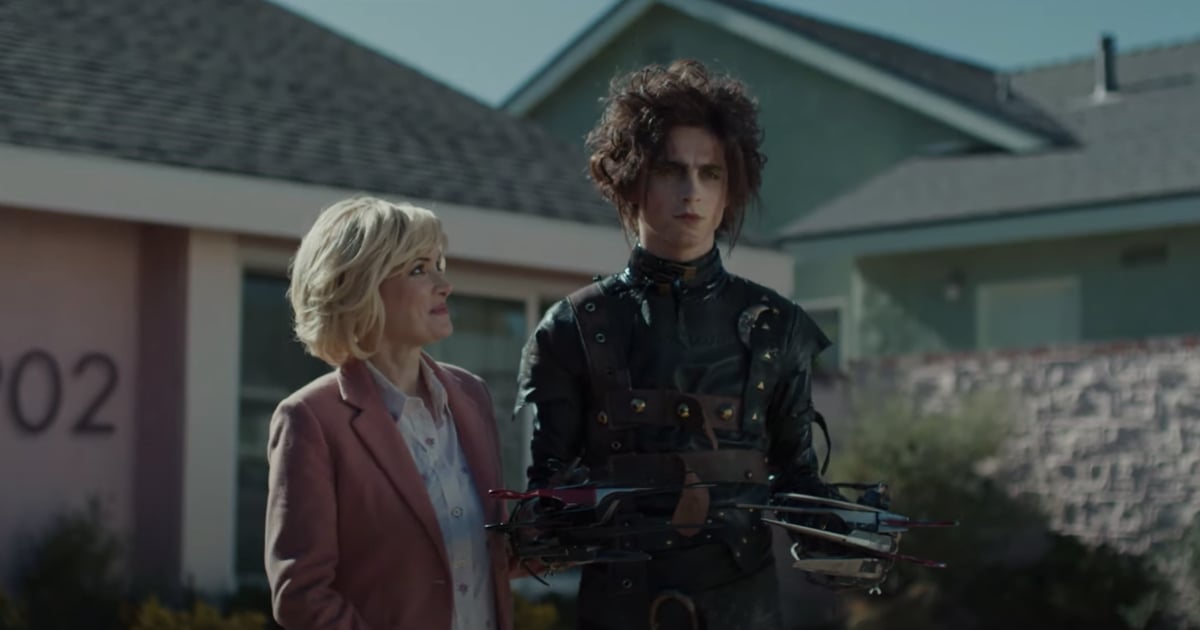 We Now Need an Edward Scissorhands Sequel, Thanks to This Timothée Chalamet Super Bowl Ad