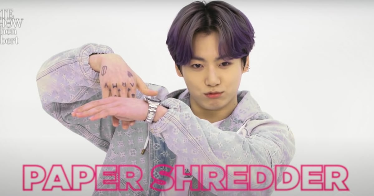 I'm Snorting Over BTS's Deadpan Delivery in This "Hand Gestures" Skit on The Late Show