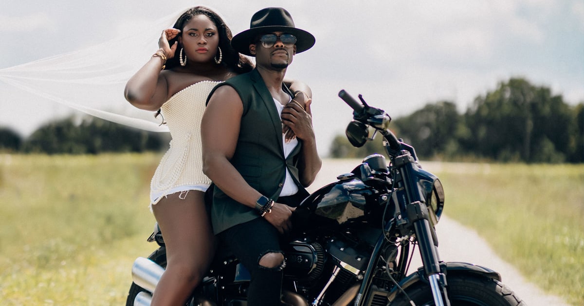 Motorcycles and Pearls? See Danielle Brooks and Dennis Gelin's Badass Engagement Photos